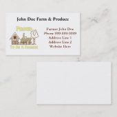 農家の名刺があること誇りを持った 名刺 (正面/裏面)