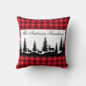 農家の名水牛のプレイドと鹿 クッション (裏面)