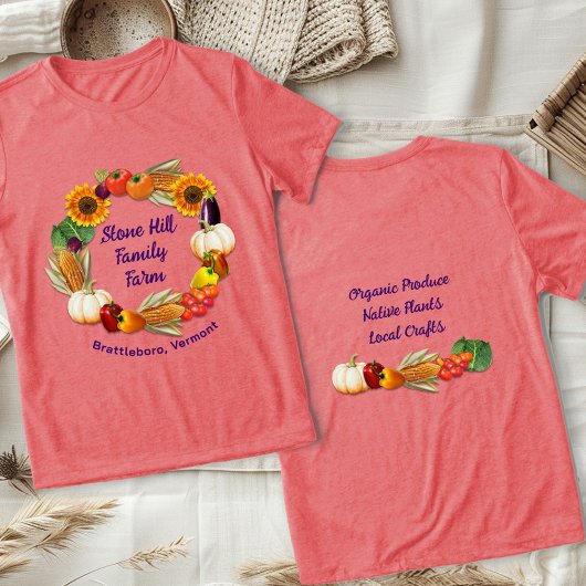 農家の名野菜を生産 トライブレンドTシャツ