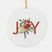 農家の喜びオーナメント素朴なクリスマス装飾 セラミックオーナメント (正面)