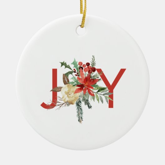 農家の喜びオーナメント素朴なクリスマス装飾 セラミックオーナメント (正面)