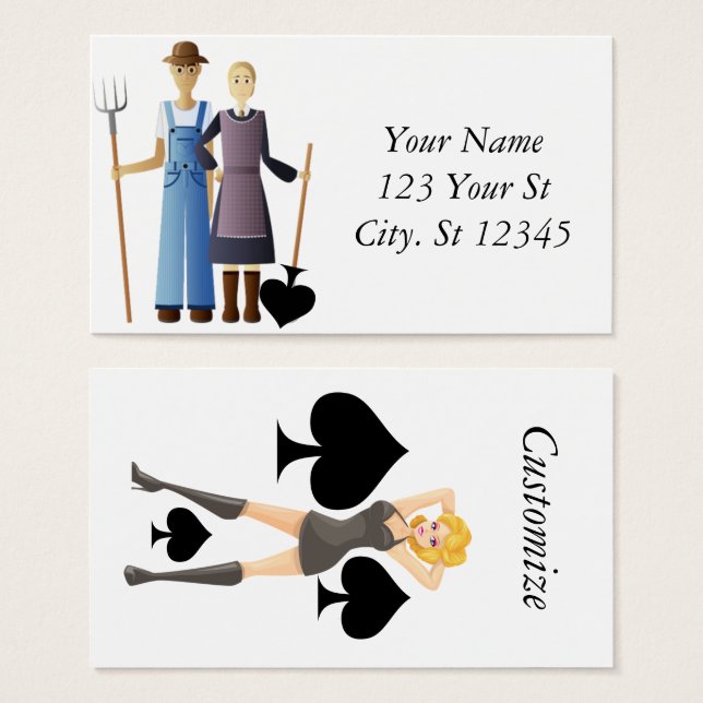 農家の妻クイーンスペードサンダー_コーブ (正面&裏面)