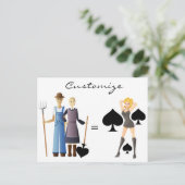 農家の妻クイーンスペードサンダー_コーブ ポストカード (スタンド正面)