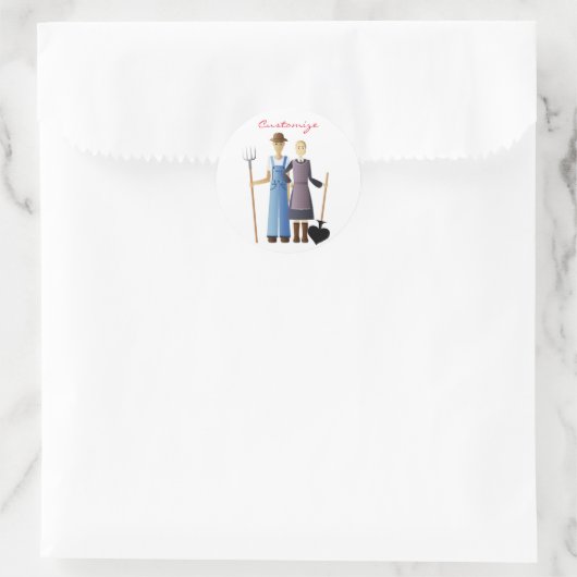 農家の妻クイーンスペードサンダー_コーブ ラウンドシール (バッグ)