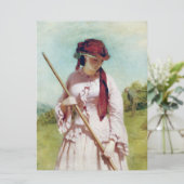 農家の娘(農村美しい) カード (スタンド正面)