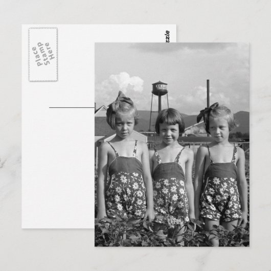 農家の娘， 1939 ポストカード (正面/裏面)