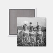 農家の娘， 1939 マグネット (正面/裏面)