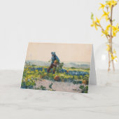 農家の子になるために | ウィンズローホーマー カード (黄色い花)