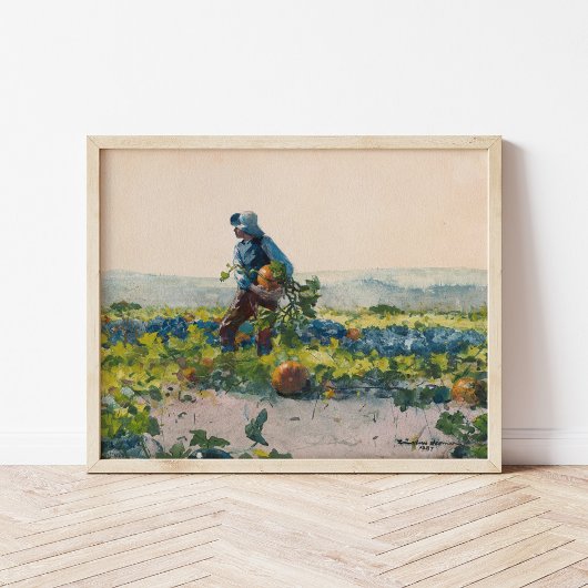 農家の子になるために | ウィンズローホーマー ポスター