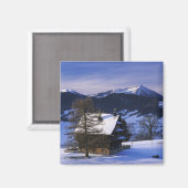 農家の家とリギ山とピラトゥス山、 マグネット (正面/裏面)