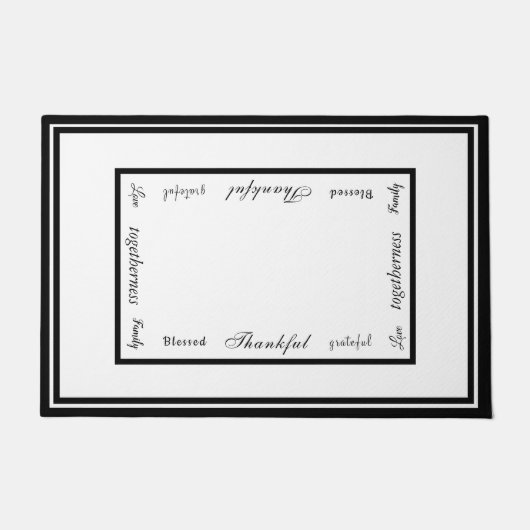 農家の居住様式 ドアマット (正面)