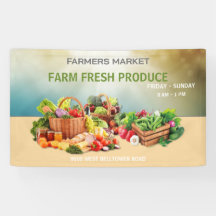 農家の市場で水彩画の新鮮な小さな農産物