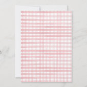 農家の市場で育てられた野菜や果物 女の子の誕生日 招待状 (裏面)