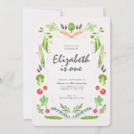 農家の市場の誕生日の招待状 招待状