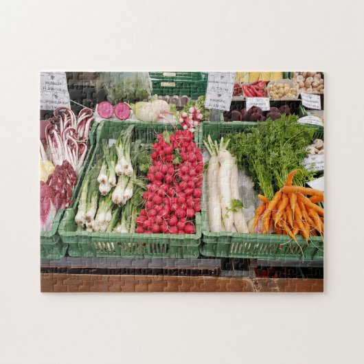 農家の市場パズル、11" x 14"、252ピース ジグソーパズル (横)