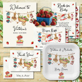 農家の市場ベビーシャワークロスライン 招待状