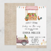 農家の市場ベビーシャワー招待状 招待状 (正面/裏面)