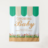 農家の市場ベビーシャワー - 性別問わず タペストリー (正面)