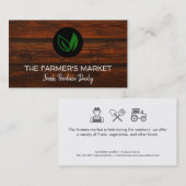 農家の市場生産 名刺 (正面/裏面)