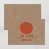 農家の市場風結婚式招待状（RSVP）｜トマト 招待状 (正面/裏面)