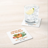 農家の市場 フレッシュ オフ ザ マーケット ブライダル シャワー スクエアペーパーコースター (インサイチュ)