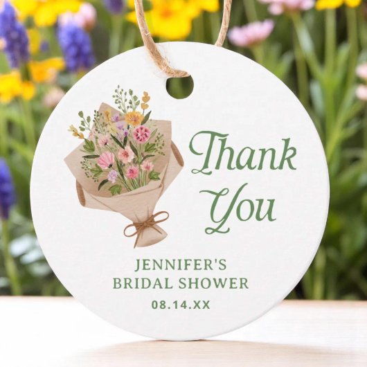 農家の市場 ブライダルシャワーのお礼 フェイバータグ