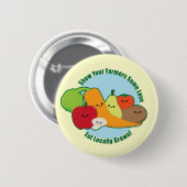 農家の市場 缶バッジ (正面&裏面)