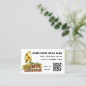 農家の市場QRコード名刺 名刺 (スタンド正面)