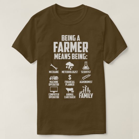 農家の手段 Tシャツ (デザイン正面)