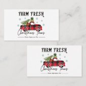 農家の新木クリスマス 名刺 (正面/裏面)