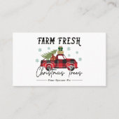 農家の新木クリスマス 名刺 (正面)