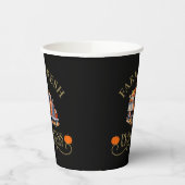 農家の新鮮な水の色のカボチャ離れの秋秋 紙コップ (左)