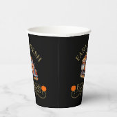 農家の新鮮な水の色のカボチャ離れの秋秋 紙コップ (右)