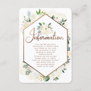 農家の新鮮な素朴田舎の結婚式の情報 エンクロージャーカード