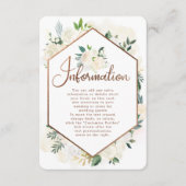 農家の新鮮な素朴田舎の結婚式の情報 エンクロージャーカード (正面)