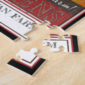 農家の新鮮鶏の国素朴家名 ジグソーパズル (側面)