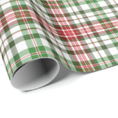 農家の格子縞のクリスマス ラッピングペーパー (ロールコーナー)