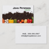 農家の栽培者の農業の農業の村 名刺 (正面/裏面)