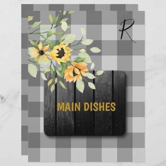 農家の水牛のプレイドレシピ主催者の仕切り (正面/裏面)