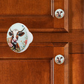 農家の牛の花 セラミックノブ