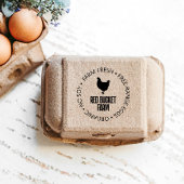 農家の生卵チキンシルエットセルフインキング セルフインキングスタンプ