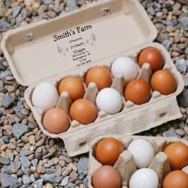 農家の生卵チキンスクエアゴムスタンプ ラバースタンプ