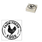 農家の生卵チキンスタンプ ラバースタンプ (押印)