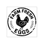 農家の生卵チキンスタンプ ラバースタンプ (インプリント)