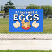 農家の生卵チキンバナー 横断幕 (インサイチュ)
