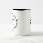 農家の生活の開始と終了と家族コーヒーマグ マグカップ (中央)