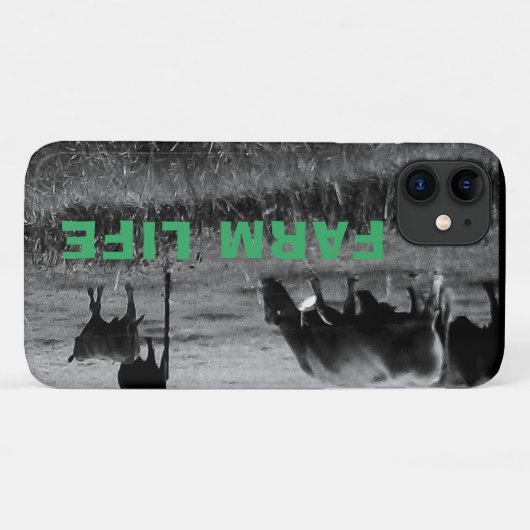 農家の生活、牛一家 Case-Mate iPhoneケース (裏面(横))