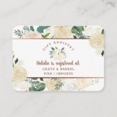 農家の生素朴ブライダルシャワーギフト簿 エンクロージャーカード (正面)