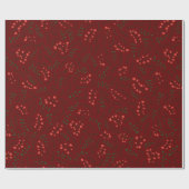 農家の田舎の緑の葉のパターン ラッピングペーパー (フラット)