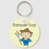 農家の男の子のTシャツおよびギフト キーホルダー (正面)